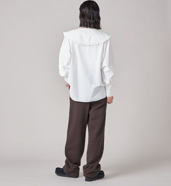 SHIPS for women「SHIPS NINE CASE:〈手洗い可能〉ビッグ カラー ブラウス」|シャツ・ブラウス|