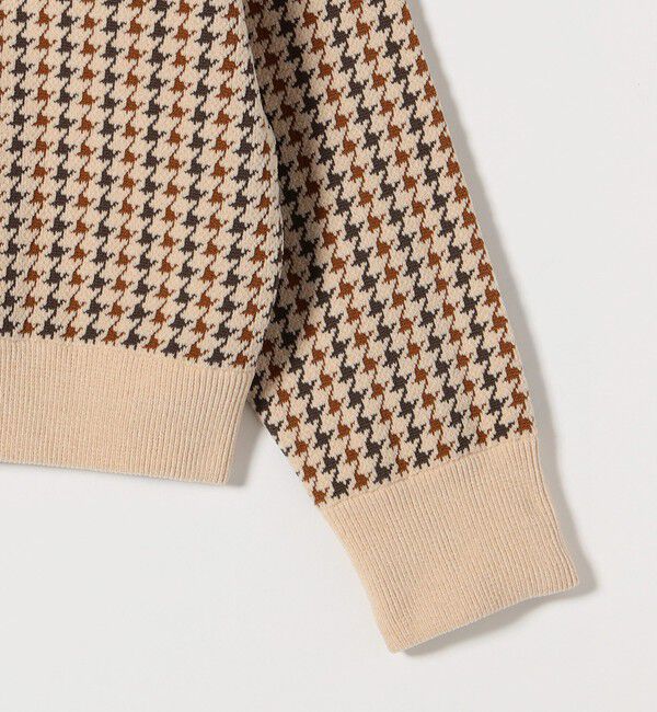 SHIPS any「SHIPS any:〈手洗い可能〉モールヤーン クルーネック 千鳥柄 カーディガン」|カーディガン|