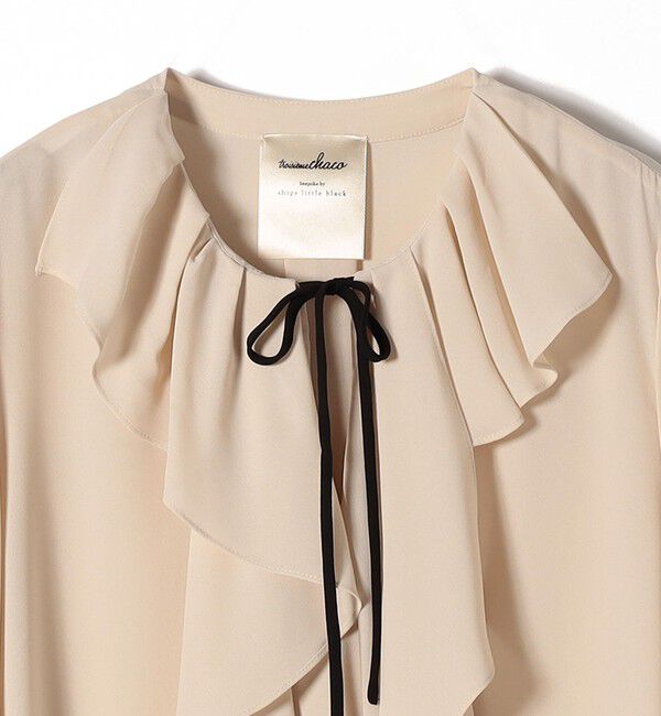 SHIPS for women「【SHIPS別注】troisiemeCHACO: 〈手洗い可能〉ラッフル フリル ブラウス（セレモニー対応可）」|シャツ・ブラウス|
