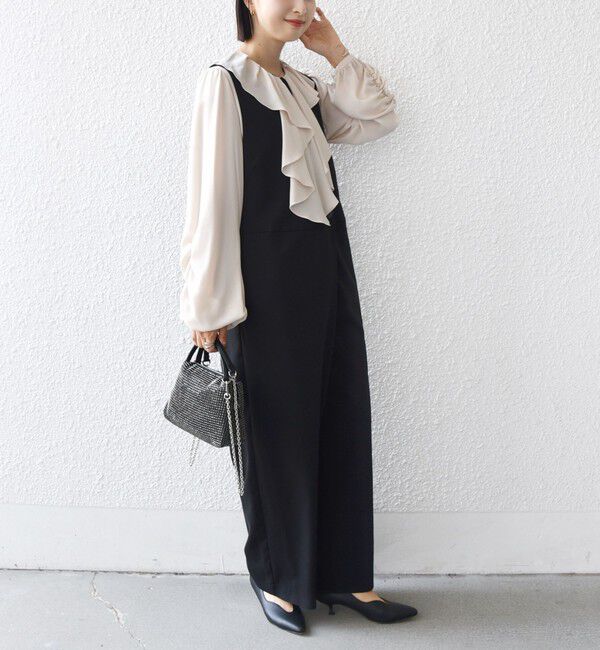 SHIPS for women「【SHIPS別注】troisiemeCHACO: 〈手洗い可能〉ラッフル フリル ブラウス（セレモニー対応可）」|シャツ・ブラウス|