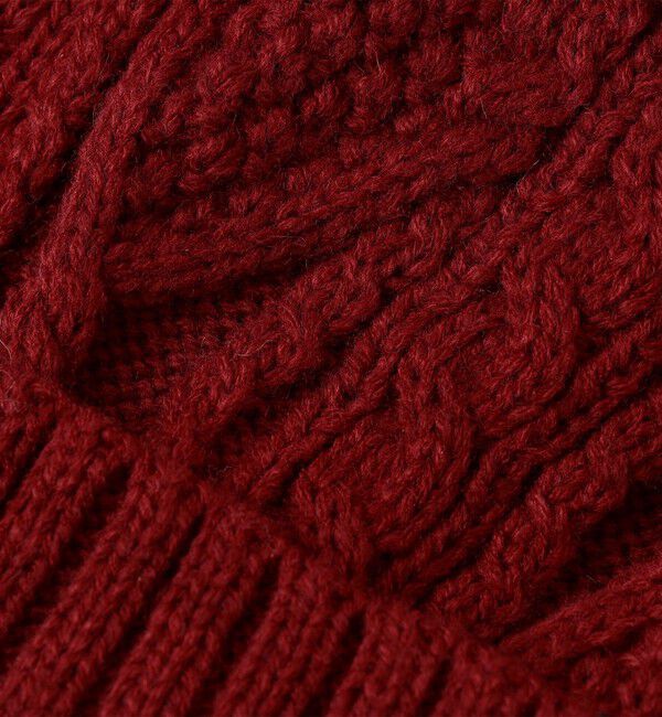 SHIPS any「SHIPS any: ケーブル ボア ワンポイント ピスネーム ワッチキャップ (ユニセックス)」|ニット帽|