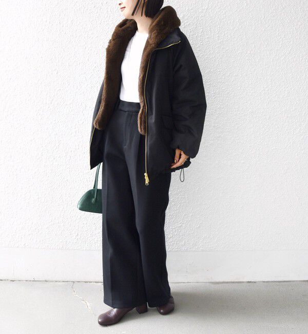 SHIPS for women「【WEB限定】2WAY フェイクファー 中綿 ブルゾン」|ブルゾン・スタジャン|