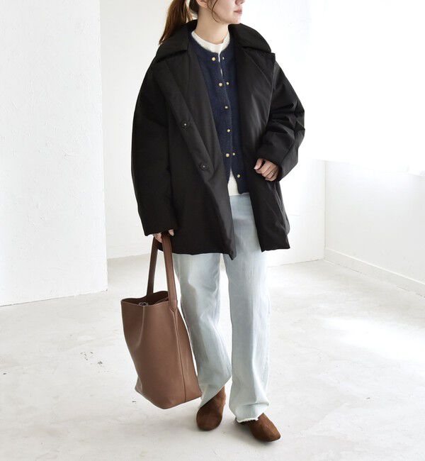 quaranciel「quaranciel:〈撥水加工〉中綿 テーラード ミドル Wボタン ジャケット コート」|その他|