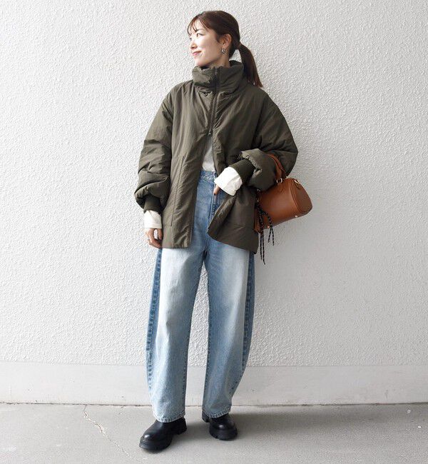 SHIPS any「【WEB限定】SHIPS any: 中綿 ダブル ジップ スタンド ブルゾン」|ブルゾン・スタジャン|