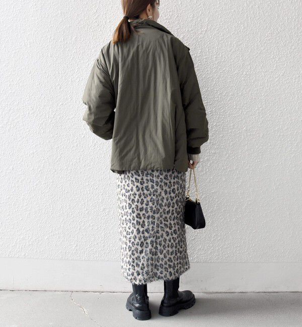 SHIPS any「【WEB限定】SHIPS any: 中綿 ダブル ジップ スタンド ブルゾン」|ブルゾン・スタジャン|