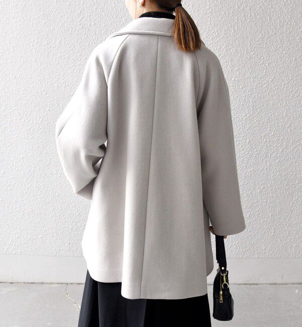SHIPS any「【WEB限定】SHIPS any: PURE WOOL スタンド & テーラード ハーフ コート」|その他|