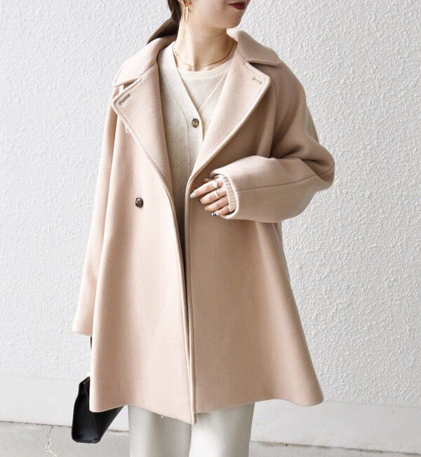 SHIPS any「【WEB限定】SHIPS any: PURE WOOL スタンド & テーラード ハーフ コート」|その他|