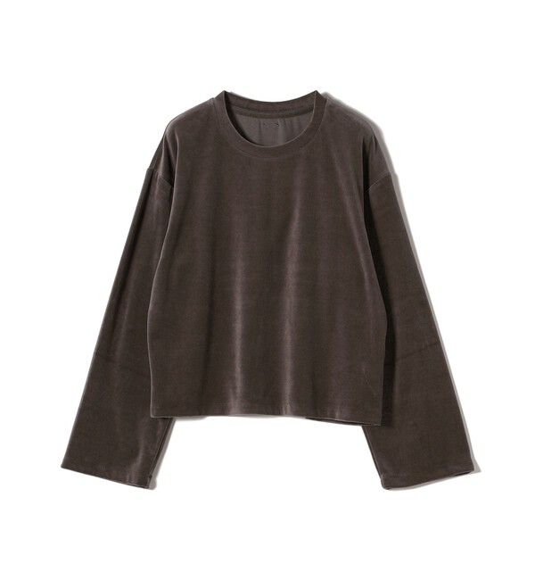 SHIPS for women「〈手洗い可能〉コットン ポリエステル ベロア ワイド スリーブ」|Tシャツ・カットソー|