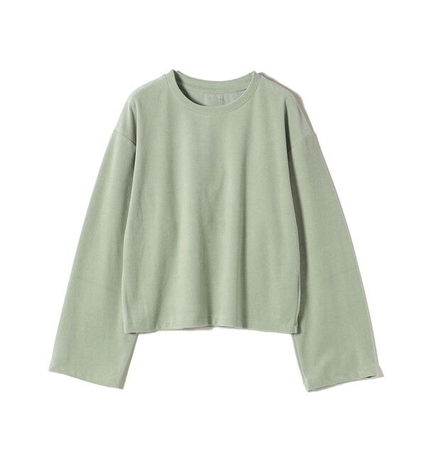 SHIPS for women「〈手洗い可能〉コットン ポリエステル ベロア ワイド スリーブ」|Tシャツ・カットソー|