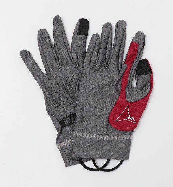 SHIPS「ROA: ANDIE BASE LAYER GLOVES」|手袋|レッド