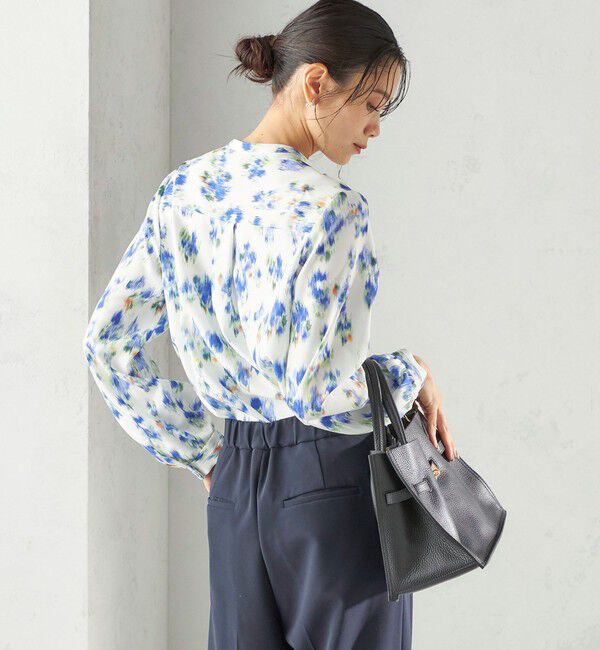 SHIPS for women「〈洗濯機可能〉無地 / プリント ピンタック ブラウス（セレモニー対応可）」|シャツ・ブラウス|