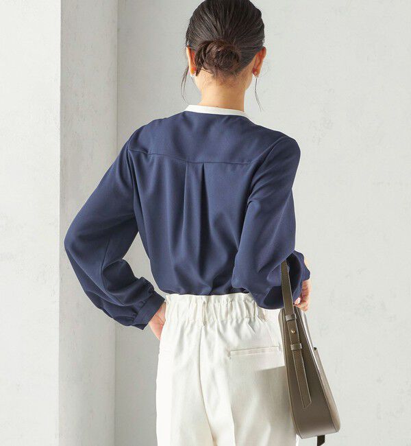 SHIPS for women「〈洗濯機可能〉無地 / プリント ピンタック ブラウス（セレモニー対応可）」|シャツ・ブラウス|