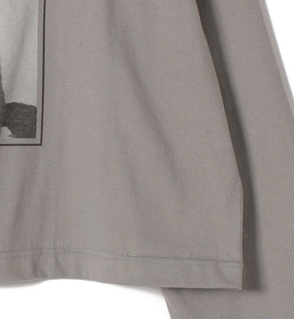 SHIPS for women「【SHIPS別注】Odub: フォト プリント クロップド ロングスリーブ TEE」|Tシャツ・カットソー|