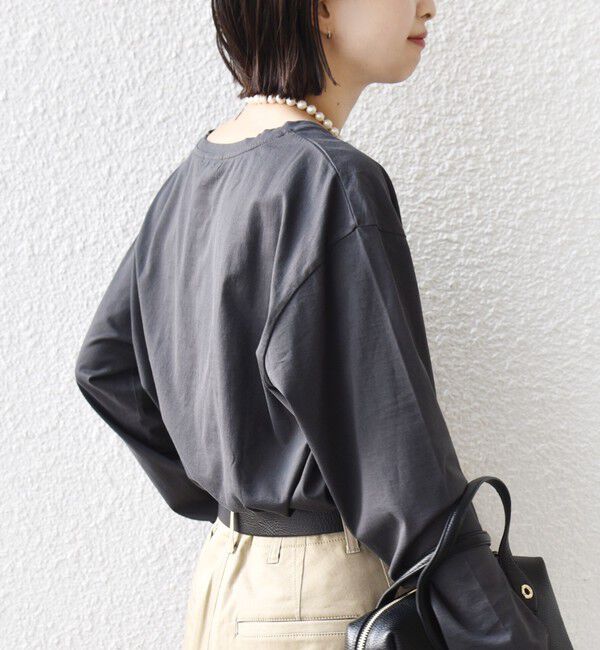 SHIPS for women「ロング スリーブ プリント TEE」|Tシャツ・カットソー|