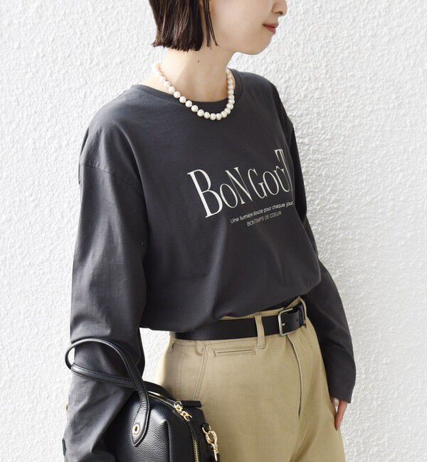 SHIPS for women「ロング スリーブ プリント TEE」|Tシャツ・カットソー|