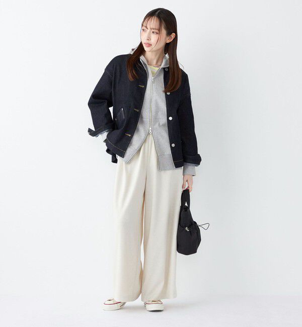 SHIPS Colors 「SHIPS Colors:〈洗濯機可能〉デニム ノーカラー ジャケット◇」|デニムジャケット|