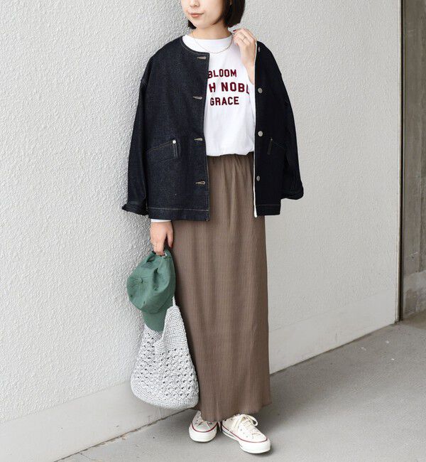 SHIPS Colors 「SHIPS Colors:〈洗濯機可能〉デニム ノーカラー ジャケット◇」|デニムジャケット|