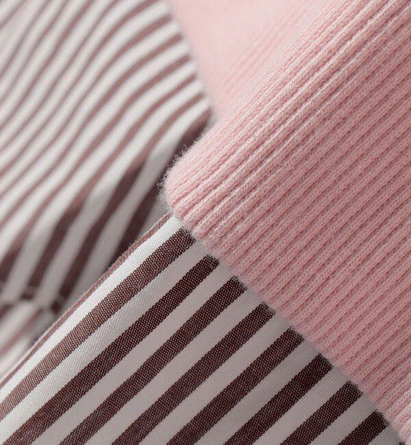 SHIPS for women「【WEB限定】〈手洗い可能〉ブラウス コンビ スウェット プルオーバー」|スウェット・ジャージ|