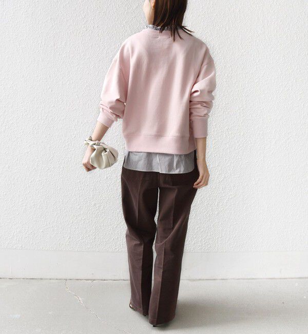 SHIPS for women「【WEB限定】〈手洗い可能〉ブラウス コンビ スウェット プルオーバー」|スウェット・ジャージ|