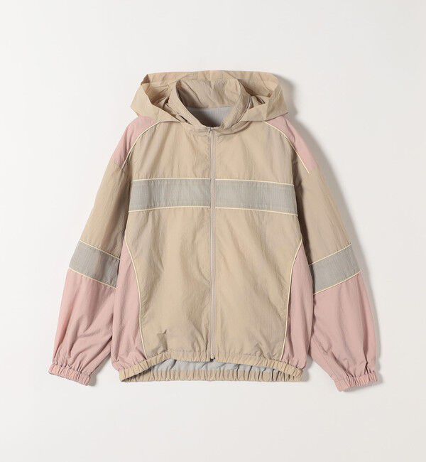 SHIPS any「SHIPS any:〈洗濯機可能〉ナイロン スタンドカラー 配色 ジップ ブルゾン」|ブルゾン・スタジャン|