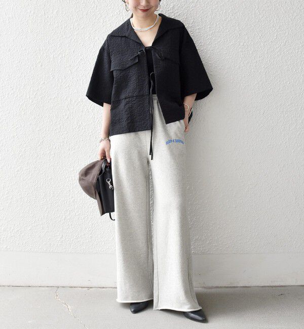 SHIPS any「SHIPS any:〈洗濯機可能〉USAコットン 裏毛 カットオフ スウェット パンツ」|その他|