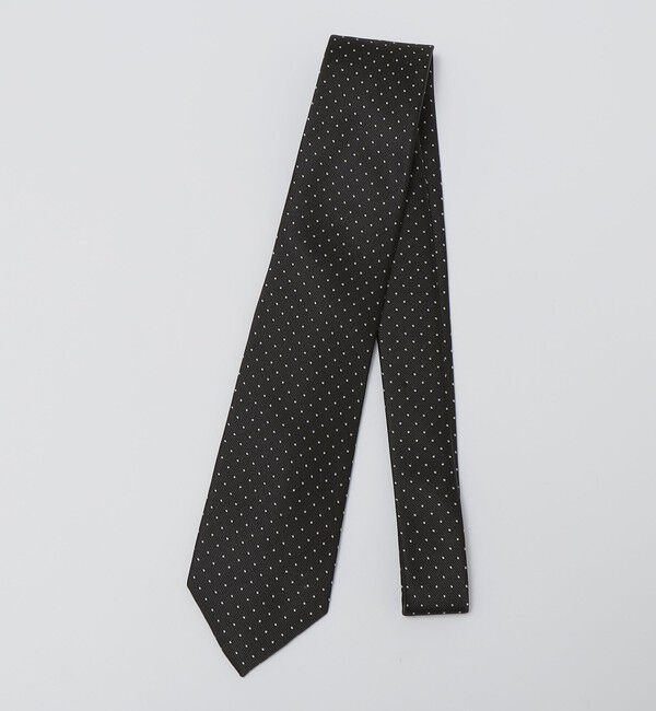 SHIPS Colors 「SHIPS Colors:シルク ピンドット ネクタイ」|ネクタイ・蝶ネクタイ|ブラック