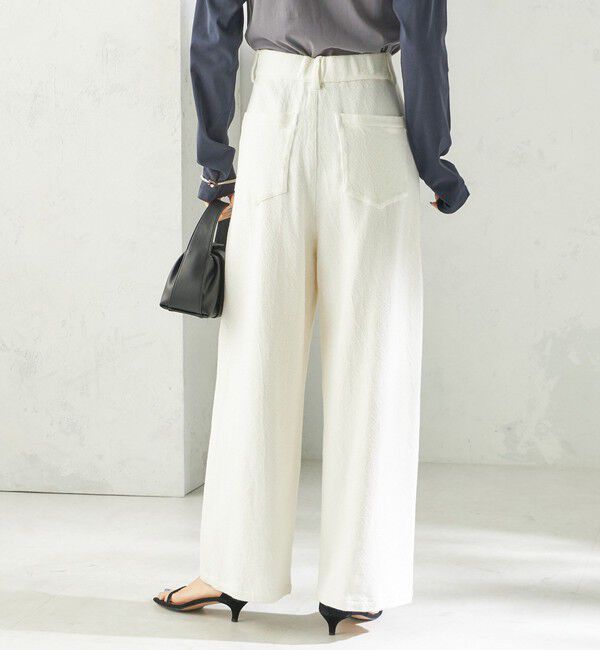 SHIPS for women「〈手洗い可能〉ルーズ デニム ポケット デザイン パンツ」|デニム|