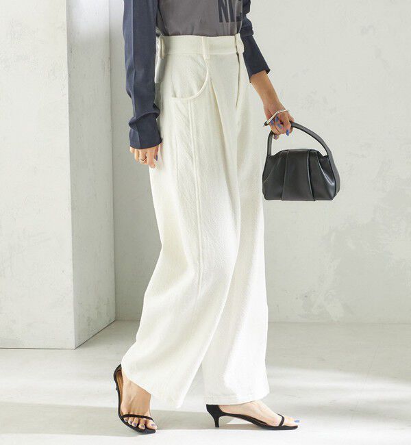 SHIPS for women「〈手洗い可能〉ルーズ デニム ポケット デザイン パンツ」|デニム|