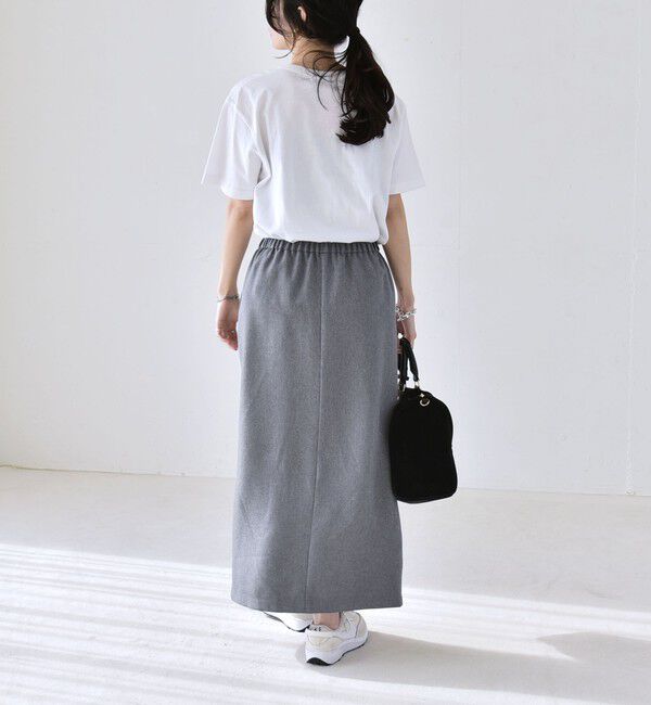 quaranciel「quaranciel:〈洗濯機可能〉Vネック ブラウス & Iライン スカート セットアップ」|ワンピース|