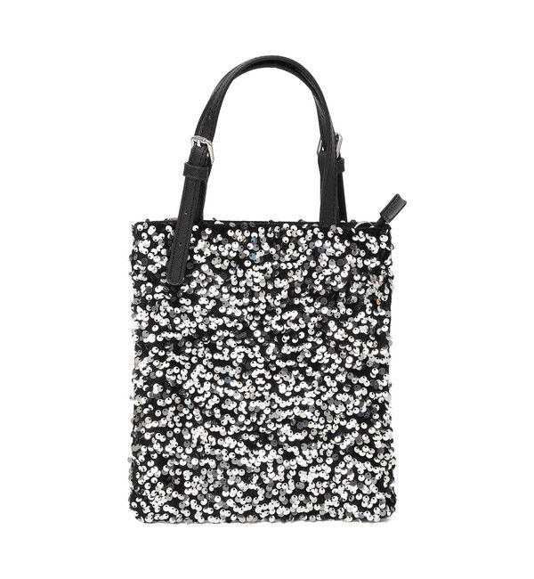 SHIPS any「SHIPS any: スパンコール 2WAY トートバッグ<KIDS>」|トートバッグ|シルバー