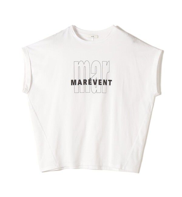 SHIPS for women「《一部追加予約》メルティ コットン プリント ロゴ ショート スリーブ Tシャツ」|Tシャツ・カットソー|