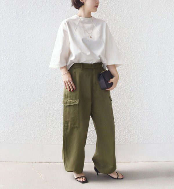 SHIPS for women「バスク ボーダー / 無地 5分袖 TEE」|Tシャツ・カットソー|