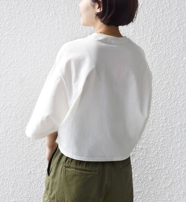 SHIPS for women「バスク ボーダー / 無地 5分袖 TEE」|Tシャツ・カットソー|