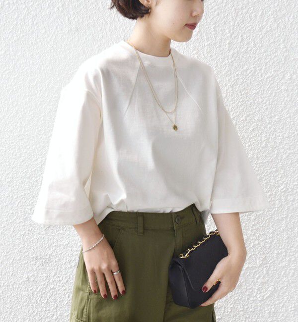 SHIPS for women「バスク ボーダー / 無地 5分袖 TEE」|Tシャツ・カットソー|