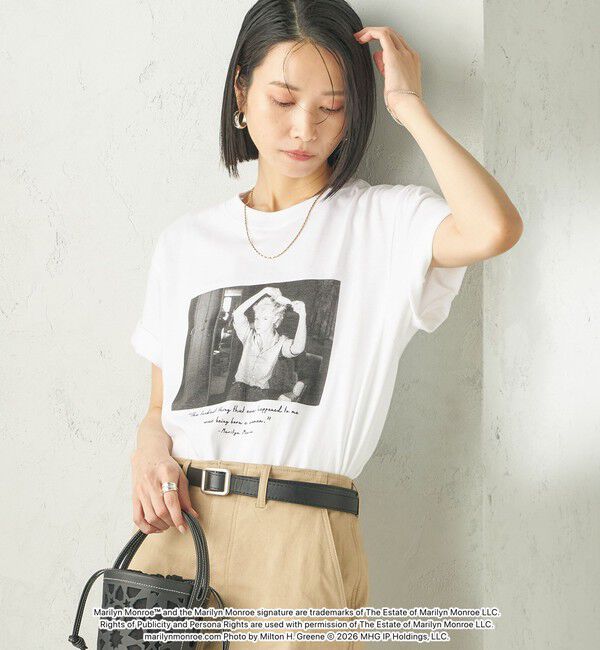 SHIPS for women「【SHIPS別注】Marilyn Monroe / フォト TEE」|Tシャツ・カットソー|