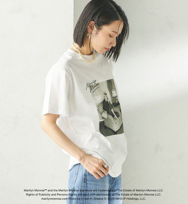 SHIPS for women「【SHIPS別注】Marilyn Monroe / フォト TEE」|Tシャツ・カットソー|