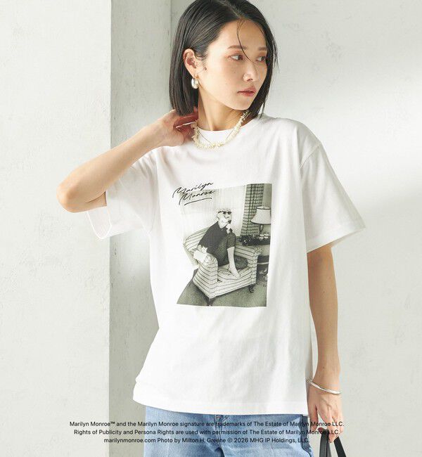 SHIPS for women「【SHIPS別注】Marilyn Monroe / フォト TEE」|Tシャツ・カットソー|