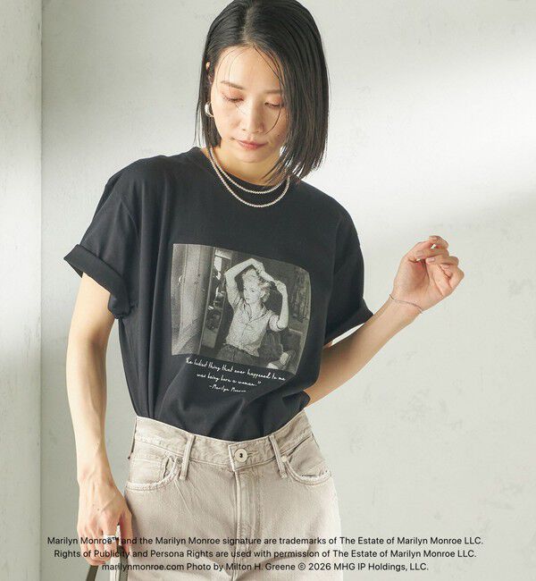 SHIPS for women「【SHIPS別注】Marilyn Monroe / フォト TEE」|Tシャツ・カットソー|