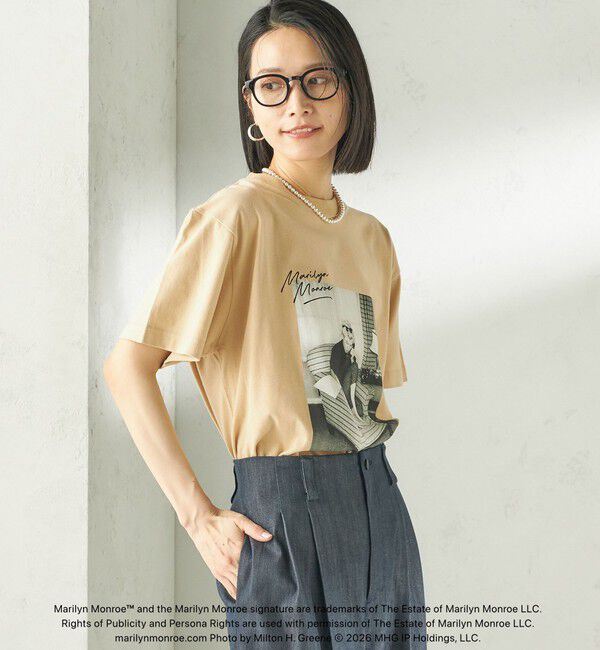 SHIPS for women「【SHIPS別注】Marilyn Monroe / フォト TEE」|Tシャツ・カットソー|