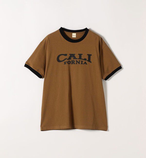 SHIPS any「《予約》【SHIPS any別注】THE KNiTS:〈洗濯機可能〉ロゴ プリント リンガー TEE」|Tシャツ・カットソー|