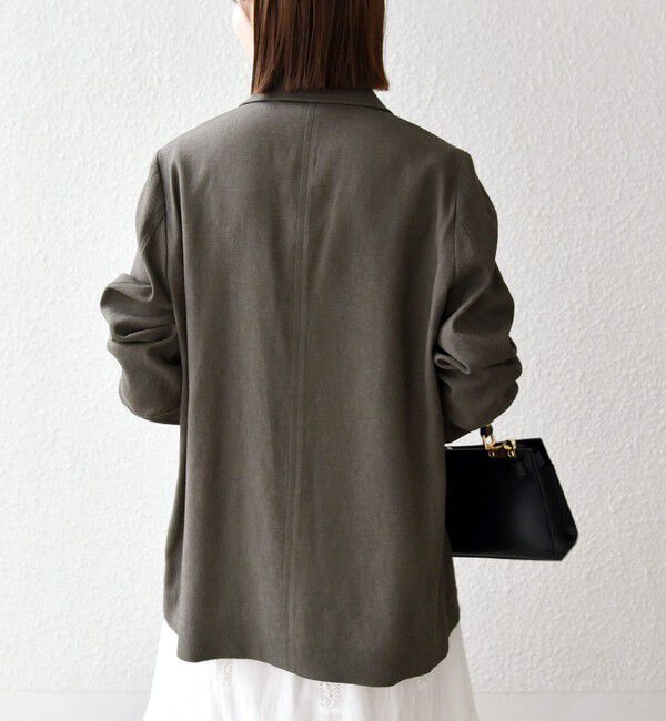 SHIPS any「《予約》SHIPS any: 〈手洗い可能〉リネンミックス テーラード ライト ジャケット」|テーラードジャケット|