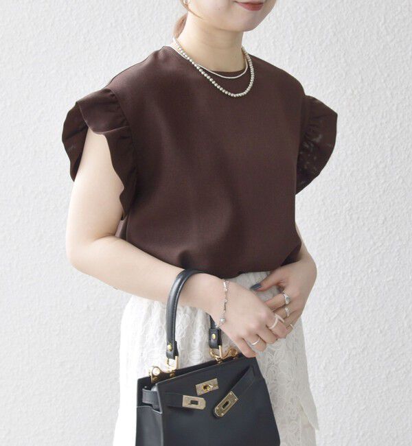 SHIPS any「《予約》SHIPS any:〈洗濯機可能〉リネンライク ブラウス &times; タイトスカート セットアップ」|ワンピース|