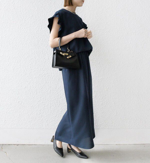 SHIPS any「《予約》SHIPS any:〈洗濯機可能〉リネンライク ブラウス &times; タイトスカート セットアップ」|ワンピース|