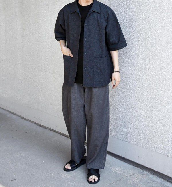 SHIPS any「SHIPS any:〈撥水/軽量/ストレッチ〉SOLOTEX(R) シアサッカー キャンプポケット シャツ◆」|シャツ・ブラウス|