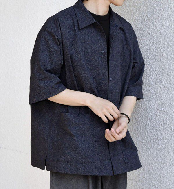 SHIPS any「SHIPS any:〈撥水/軽量/ストレッチ〉SOLOTEX(R) シアサッカー キャンプポケット シャツ◆」|シャツ・ブラウス|