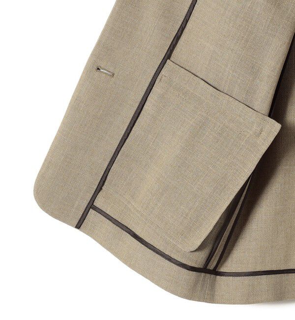 SHIPS for women「〈吸水速乾・手洗い可能〉麻調 ドンゴロス 2釦 ジャケット 2」|テーラードジャケット|