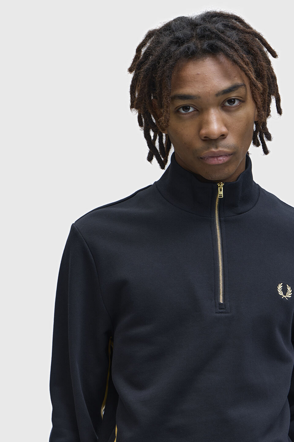 FRED PERRY 「Stripe Tape Half Zip Sweatshirt」|スウェット・ジャージ|