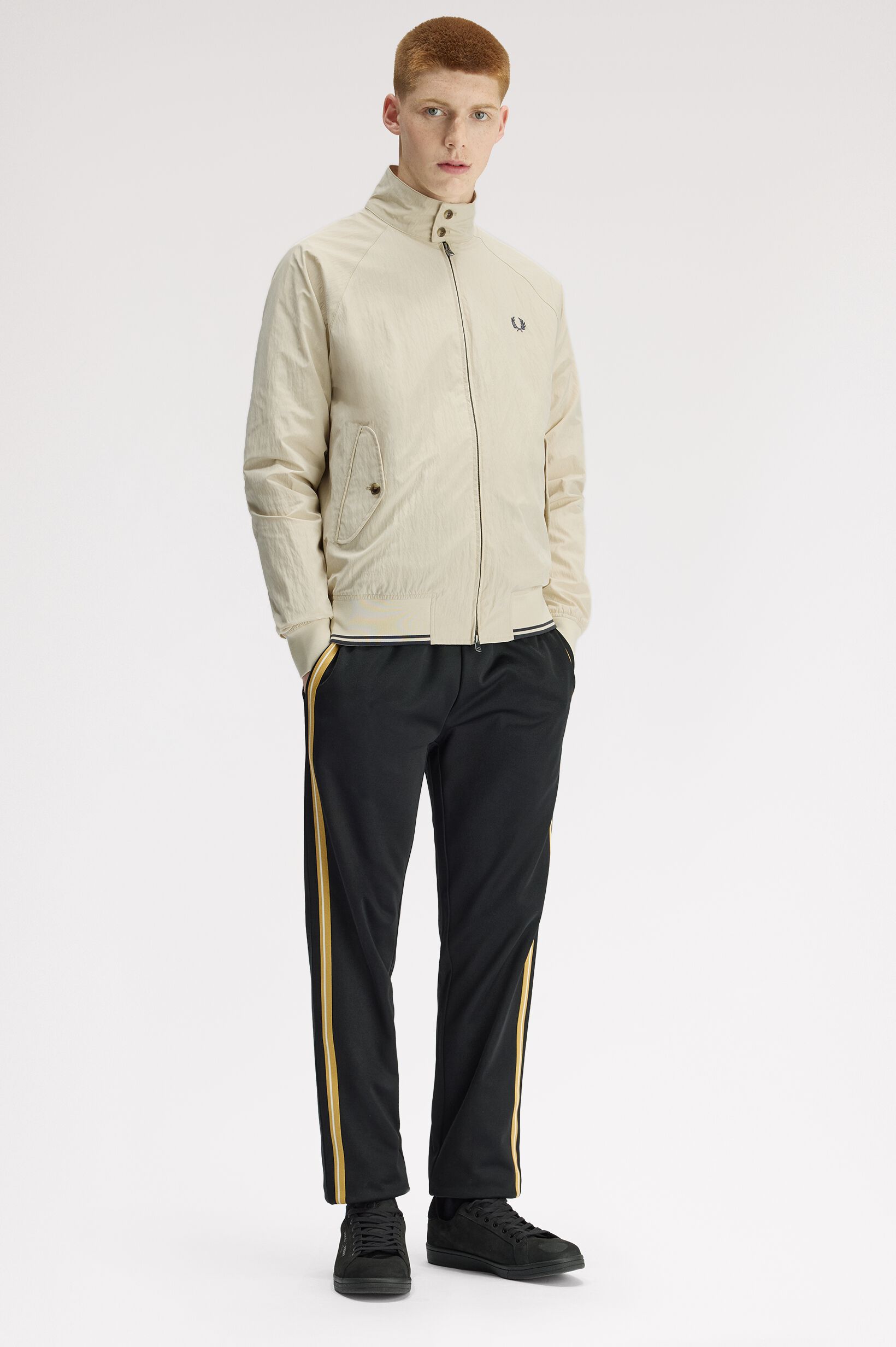 FRED PERRY 「Crinkle Harrington Jacket」|ブルゾン・スタジャン|