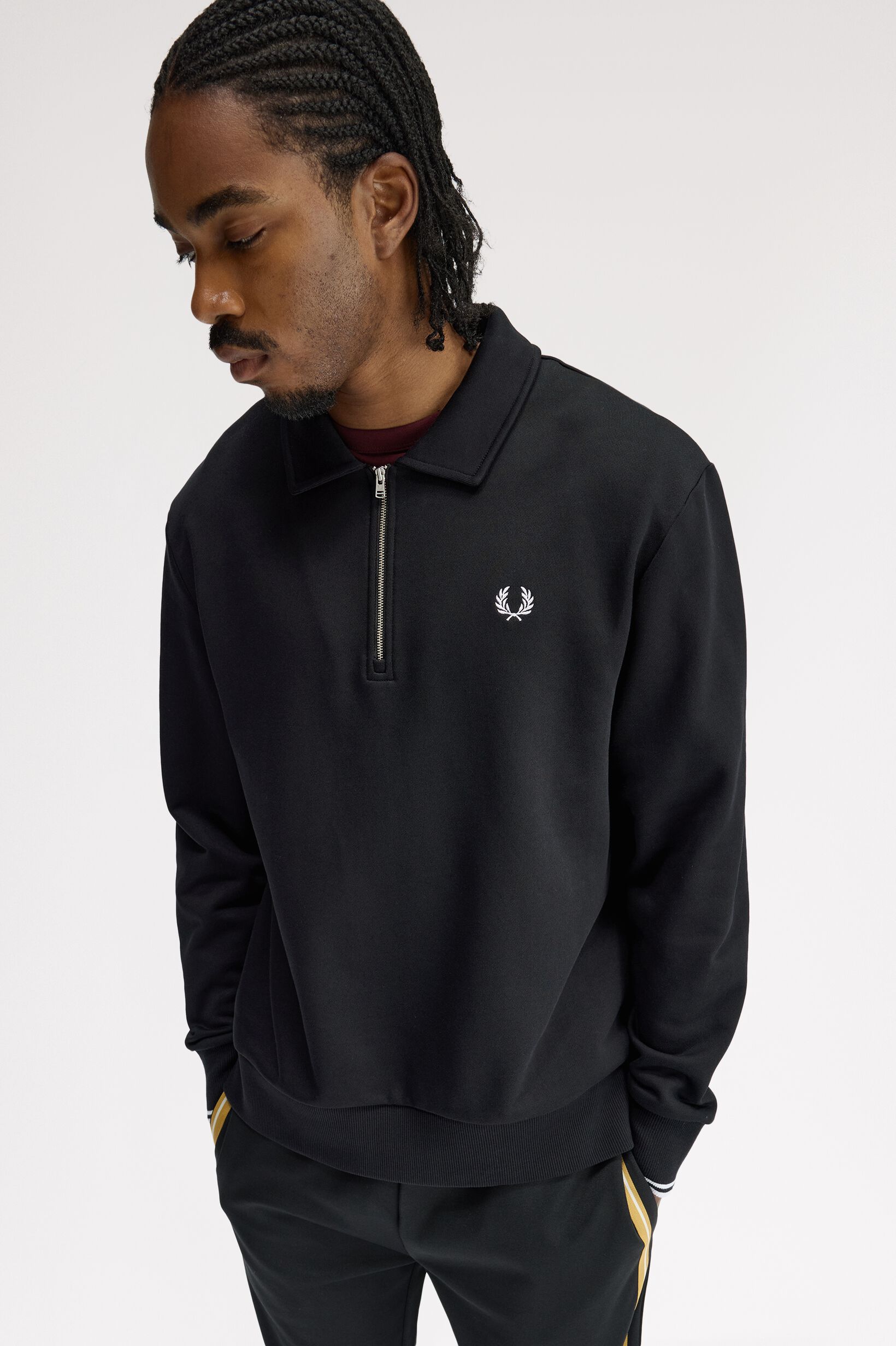 FRED PERRY 「Half Zip Collared Sweatshirt」|スウェット・ジャージ|