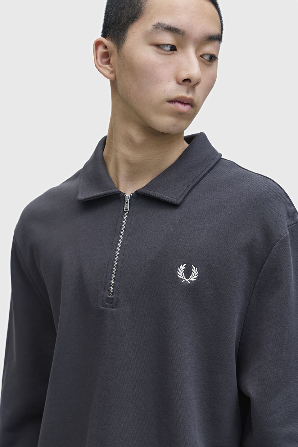 FRED PERRY 「Half Zip Collared Sweatshirt」|スウェット・ジャージ|